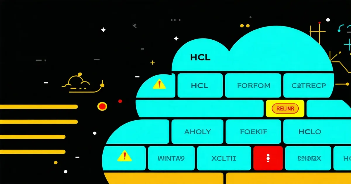 Abstract Terraform configuration with security warnings